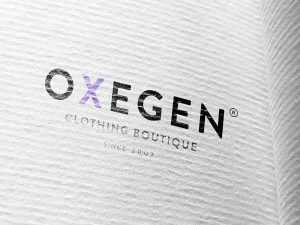 Textured Paper Logo Mockup PSD