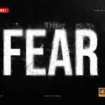 THE FEAR Free PSD Text Effect Download