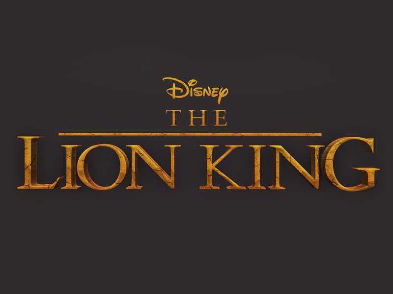 The Lion King Movie Style 3D Text Effect PSD with Logo