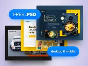 Three Design Exploration PSD Templates