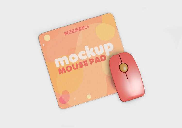 Three Mouse Pad Set Mockups PSD
