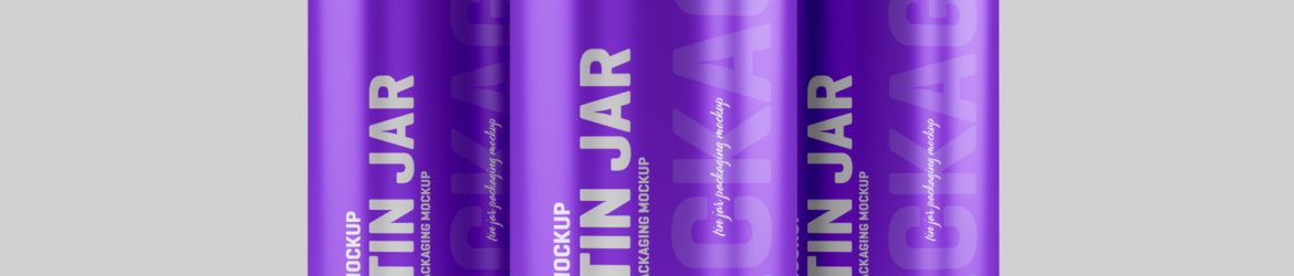 Tin Jar Packaging Mockup