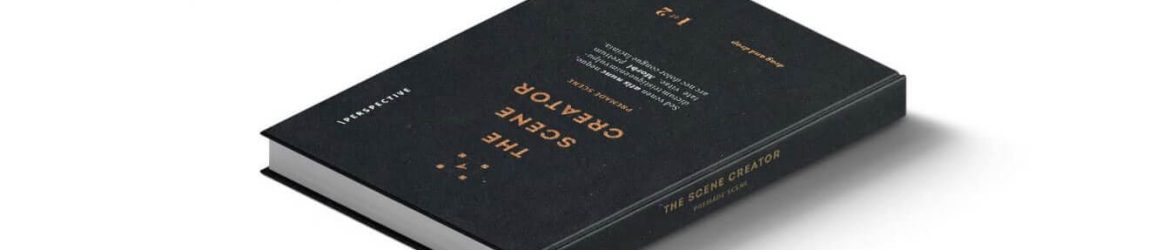 Top Side View of Closed Book Mockup PSD