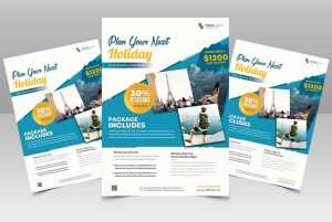 Travel Holiday PSD Flyer Template