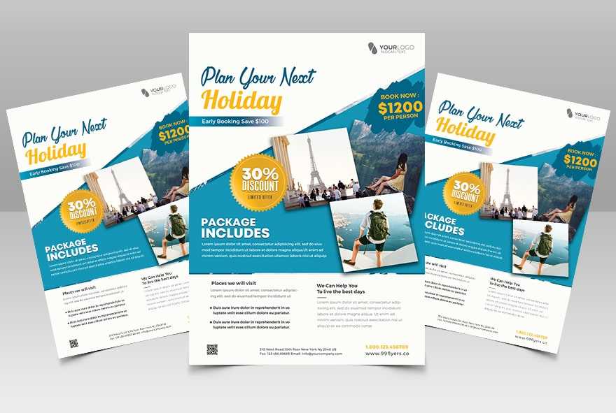 Travel Holiday PSD Flyer Template