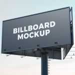 Triangular Advertising Billboard Mockup Free PSD Set