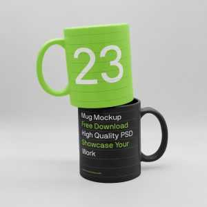 Two Ceramic Mug Mockup