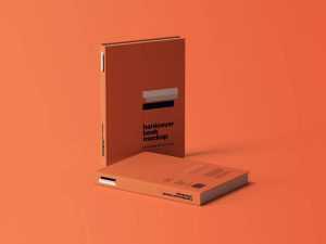 Two Free Hardcover Books Mockup PSD PsFiles