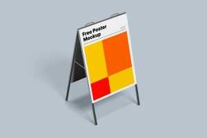 Two Free Pillar Poster Mockups