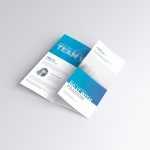 US Letter Trifold Brochure Mockup