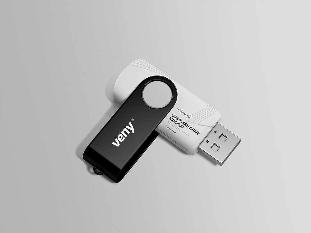 USB Flash Drive Free Mockup PSD