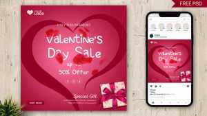 Valentines Day Special Offer Sale Post Design Free PSD file