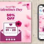 Valentines Day Special Offer Social Media Post PSD Template