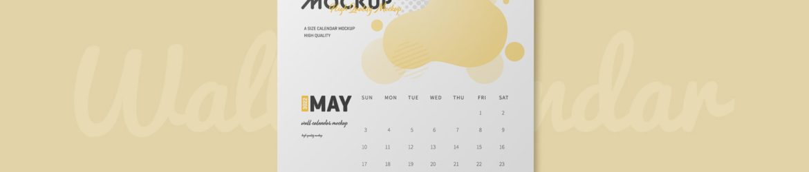 Wall Calendar Mockup
