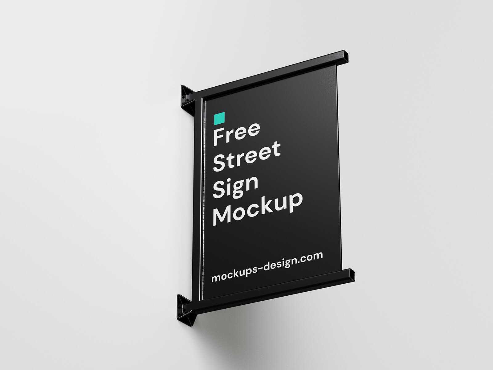 Wall Mounted Iron Metal Logo Sign Mockups 3 Free PSD files