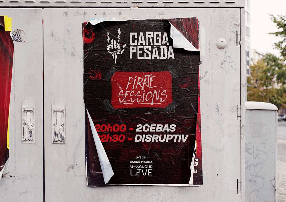 Weathered Street Poster Freee Mockup PSD (Link Updated)