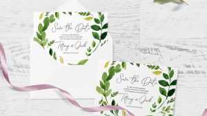 Wedding Invitation Free Mockup PSD