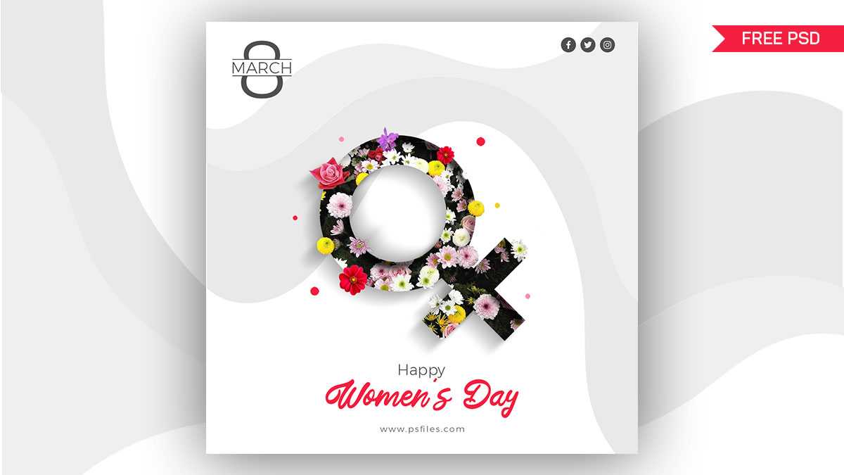 Women's Day 2020 Post Banner Design Free PSD Templates