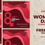 Women's Day Social Media Design Post + Story PSD Template