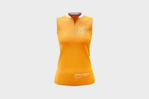 Women’s Sleeveless Golf Polo Shirt 3 Mockups PSD set