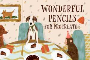 Wonderful Pencils Shades Procreate Brushes for Free
