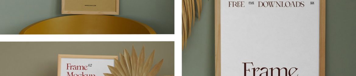 Wood Frame on Chair Mockups
