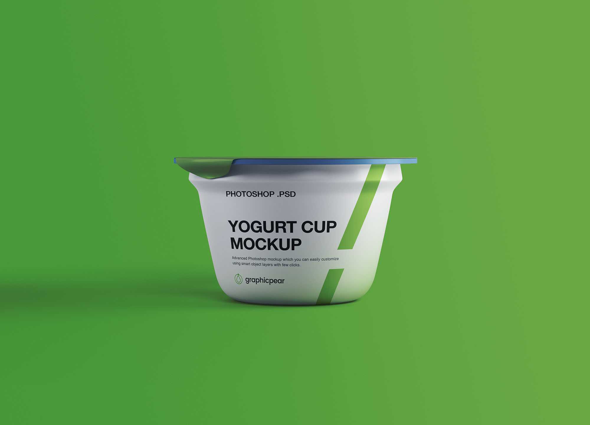 Yogurt Plastic Cup Free Mockup