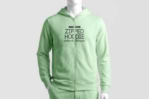 Zipped Hoodie Mockup PSD 2026 — Free Download | PsFiles