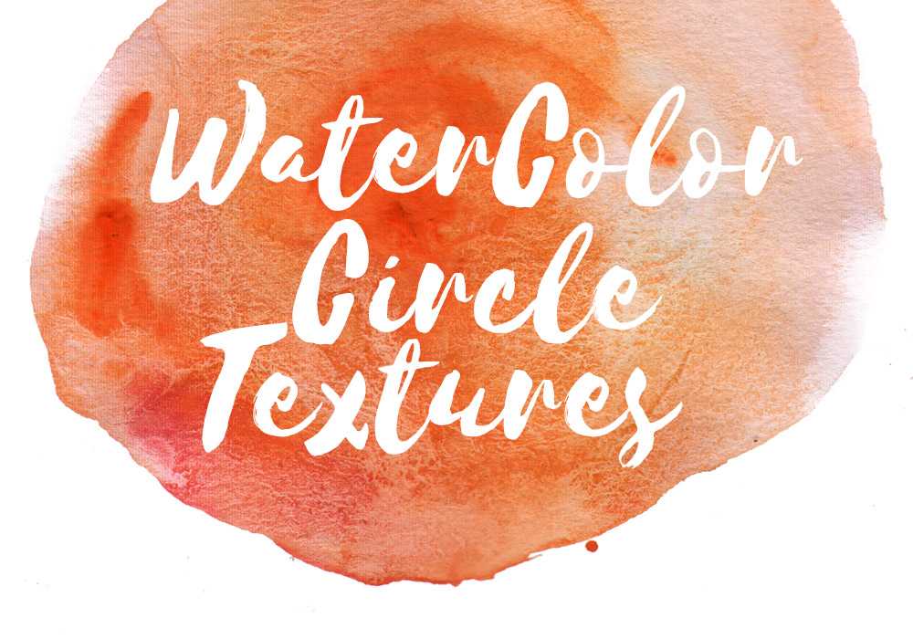 10 WaterColor Circle Textures