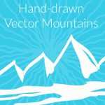 12 Free Hand-drawn Vector Mountains