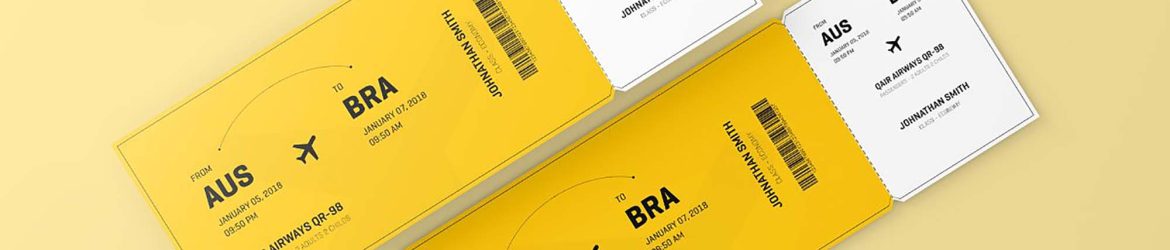 2 Free Event Tickets Mockup (PSD)