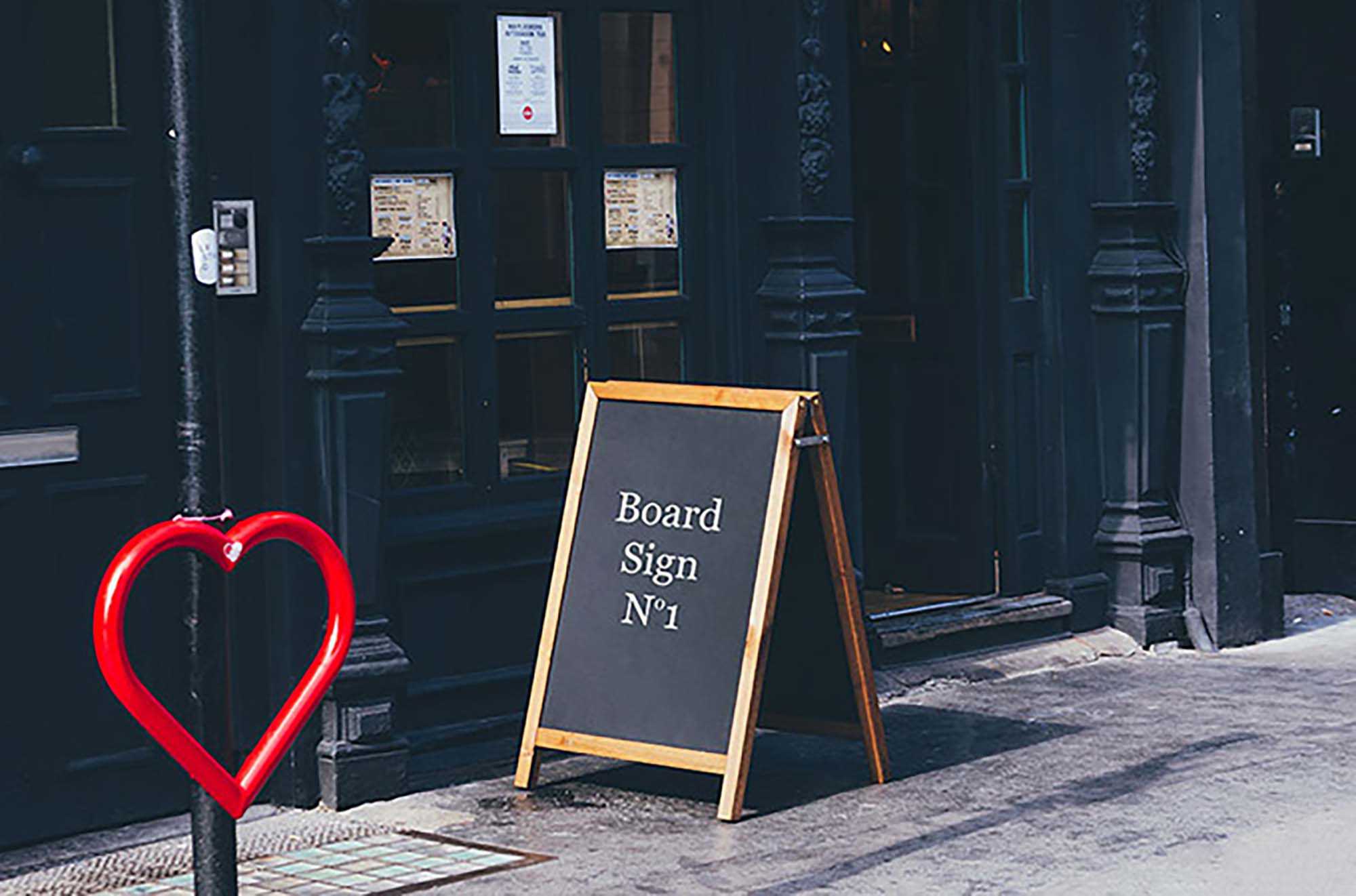2 Free Hip Sign Mockups (PSD)