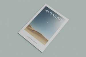 2 Free Minimalist Magazine Mockups (PSD)