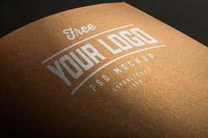2 Free Paper Printed Logo Mockups (PSD)