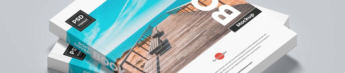 2 Free Soft Cover Books Mockup (PSD)