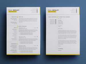 2 Page Free Resume Template (PSD)