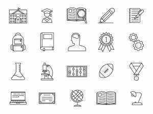 20 Free Education Vector Icons (AI)