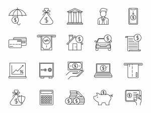 20 Free Finance Vector Icons (AI)