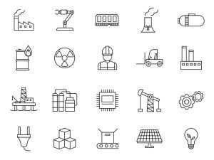 20 Free Industrial Vector Icons (AI)