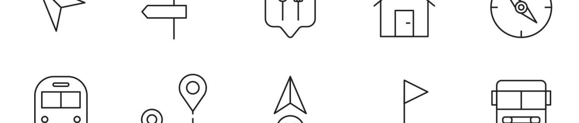 20 Free Map Navigation Vector Icons (AI)