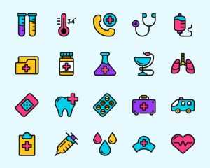 20 Free Medical Icons (AI)