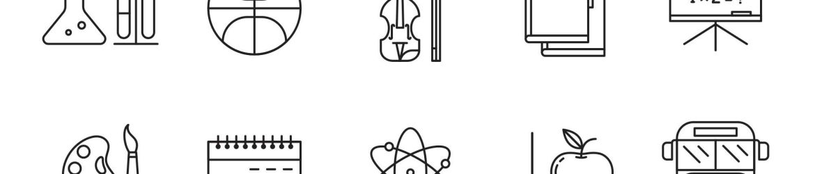 20 Free School Vector Icons (AI)