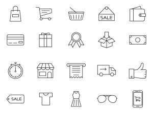 20 Free Shopping Vector Icons (AI)