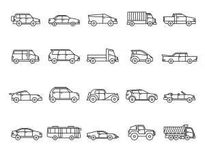 20 Free Vehicles Vector Icons (AI)