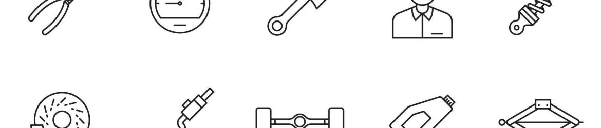 20 Mechanic Line Icons