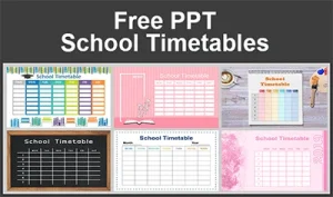 2019 School Timetable PowerPoint Templates
