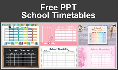 2019 School Timetable PowerPoint Templates