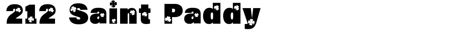 212 Saint Paddy Font