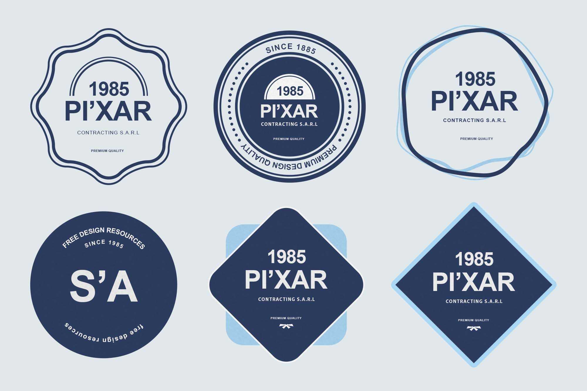22 Free Badge Templates (PSD)