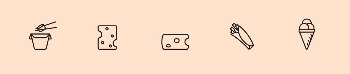 25 Food Vector Icons (Ai)